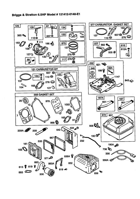 briggs and stratton 21 hp 3 screw fuel pump replacement|briggs and stratton parts diagram.